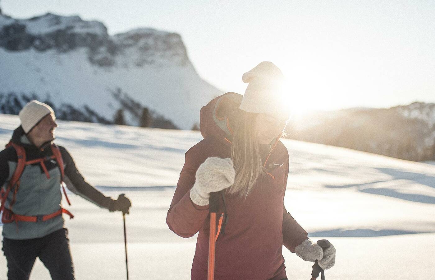 Wanderung Winter zur Gampenalm