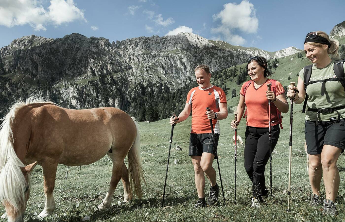 Über das Kreuzjoch zur Gampenalm